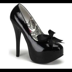 Please Bordello Teeze Platform Heels
